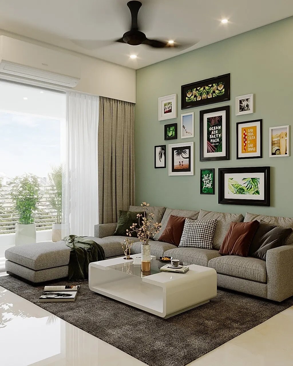 Sage Green Art Lounge & Balcony